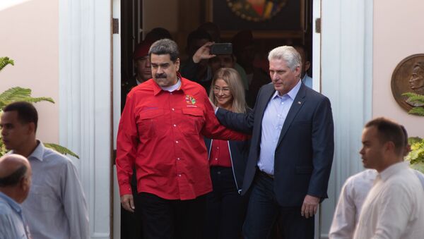 Nicolás Maduro, presidente de Venezuela, y Miguel Díaz-Canel, presidente de Cuba - Sputnik Mundo