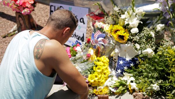 Homenaje a las víctimas en el tiroteo masivo en El Paso, EEUU - Sputnik Mundo