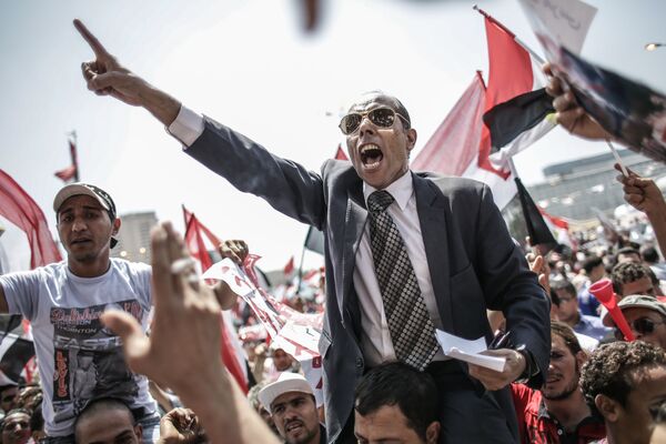 Противники президента Моххамеда Мурси на площади Тахрир в Каире, Египет - Sputnik Mundo
