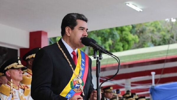 Nicolás Maduro, presidente venezolano, durante la Celebración del Día de la Independencia de Venezuela - Sputnik Mundo