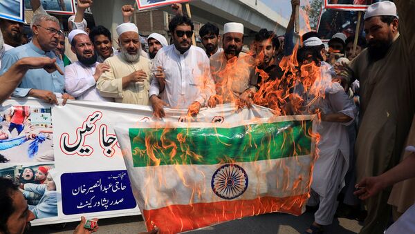 Protesta contra La India en Pakistán (archivo) - Sputnik Mundo