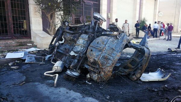 Lugar del atentado en Bengasi - Sputnik Mundo