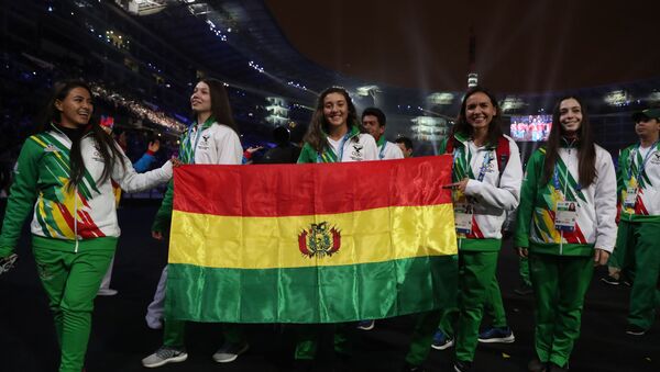 Atletas bolivianas en los Juegos Panamericanos de Lima 2019 - Sputnik Mundo