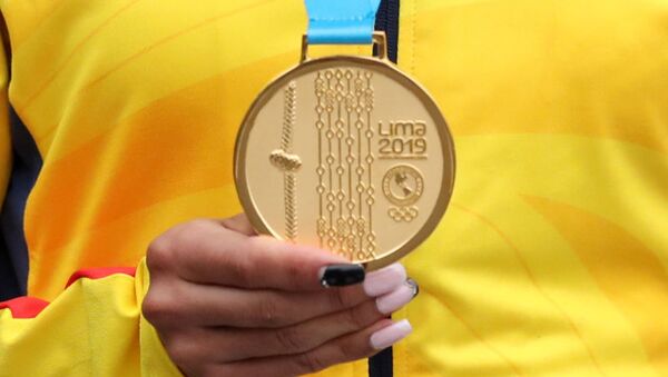Una medalla de oro de los Juegos Panamericanos de Lima 2019 - Sputnik Mundo