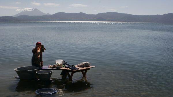 El lago Ilopango, en El Salvador - Sputnik Mundo