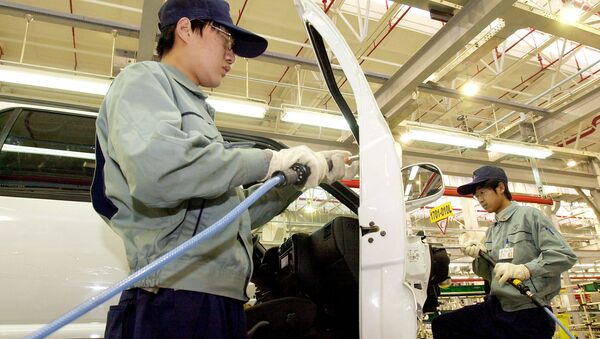 Una planta de ensamblaje de General Motors en China - Sputnik Mundo