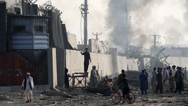 Lugar del atentado en Kabul, Afganistán - Sputnik Mundo