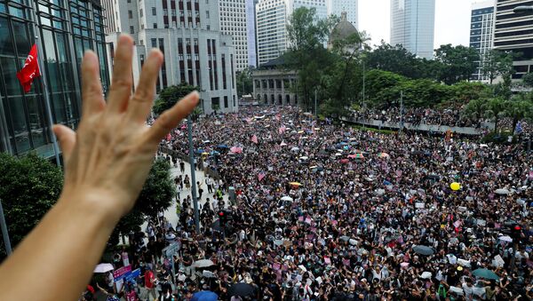 Las protestas en Hong Kong - Sputnik Mundo