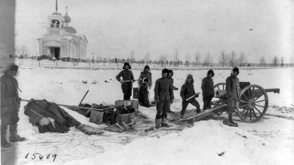Soldados estadounidenses en el norte de Rusia, 1919 - Sputnik Mundo