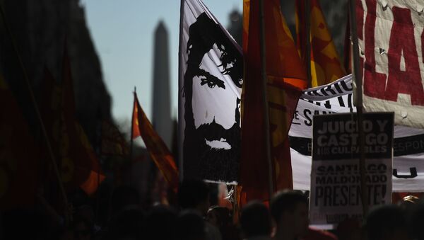 Las protestas en Chubut, Argentina - Sputnik Mundo