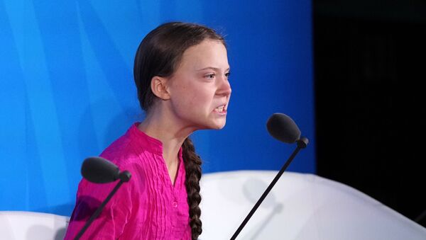 Greta Thunberg, activista ambiental sueca  - Sputnik Mundo