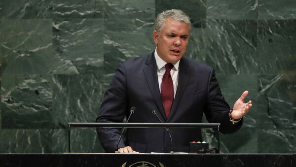 Iván Duque, el presidente de Colombia - Sputnik Mundo