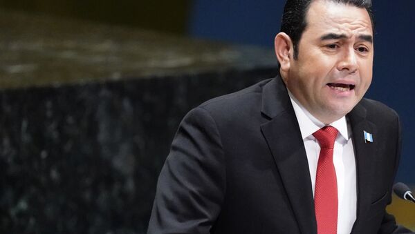 El presidente guatemalteco, Jimmy Morales - Sputnik Mundo
