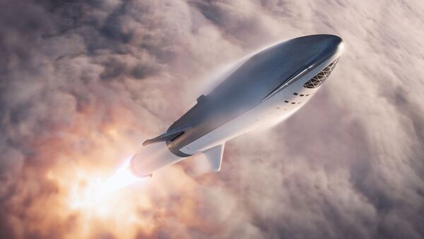 Cohete Falcon Super Heavy despega con la nave Starship - Sputnik Mundo