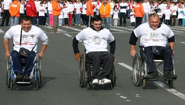 Un maratón en sillas de ruedas (archivo) - Sputnik Mundo