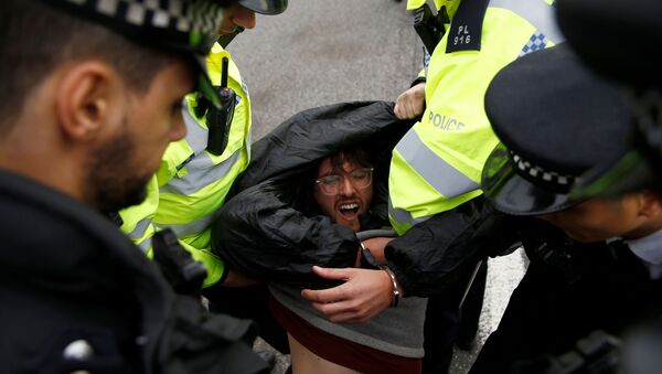 Detenciones de los activistas climáticos en Londres - Sputnik Mundo