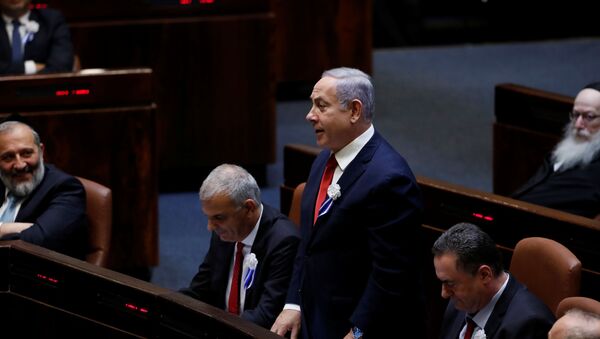Benjamín netanyahu, primer ministro israelí en funciones - Sputnik Mundo