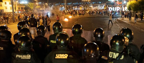 Protestas en Ecuador Protestas en Ecuador - Sputnik Mundo