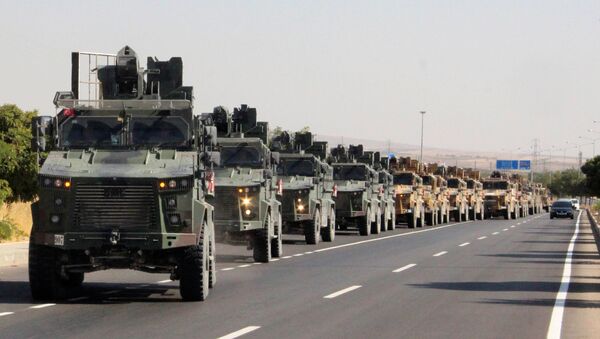 Un convoy militar turco en Siria - Sputnik Mundo
