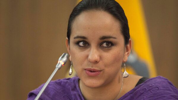 Gabriela Rivadeneira, asambleísta del movimiento político de Rafael Correa (archivo) - Sputnik Mundo