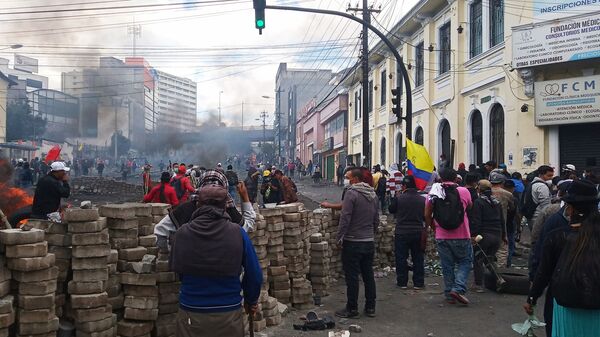 Protestas en Quito - Sputnik Mundo