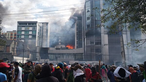 Protestas en Quito, Ecuador (archivo) - Sputnik Mundo