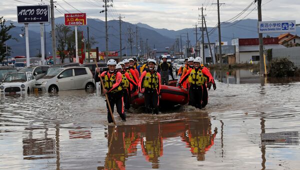 Área afectada por el tifón Hagibis en Japón - Sputnik Mundo