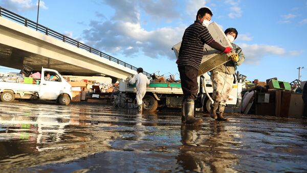 Las consecuencias del tifón Hagibis en Japón - Sputnik Mundo