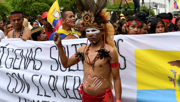 Manifestación de los indígenas venezolanos - Sputnik Mundo