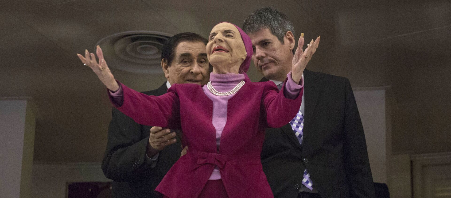 Cuba's Prima Ballerina Alicia Alonso arrives at the Grand Theater of Havana to listen to U.S. President Barack Obama deliver his speech, at the Grand Theater of Havana, Tuesday, March 22, 2016.  - Sputnik Mundo, 1920, 18.10.2019