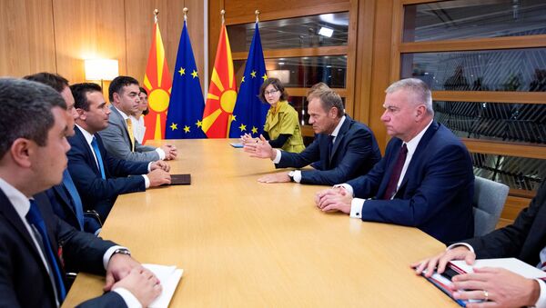 Cumbre en Bruselas para la incorporación de Macedonia del Norte a la Unión Europea - Sputnik Mundo