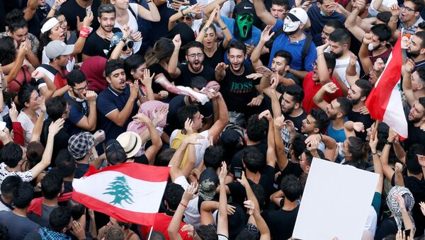 Protestas en el Líbano - Sputnik Mundo
