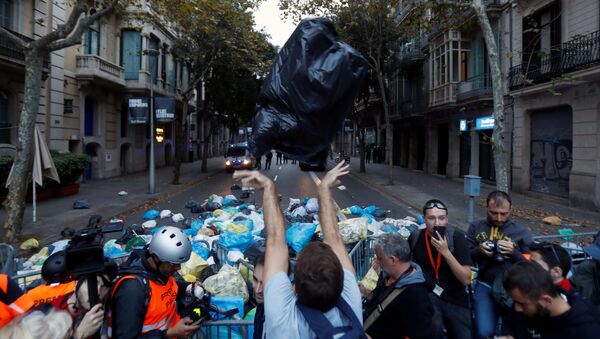 Protestas en Barcelona - Sputnik Mundo