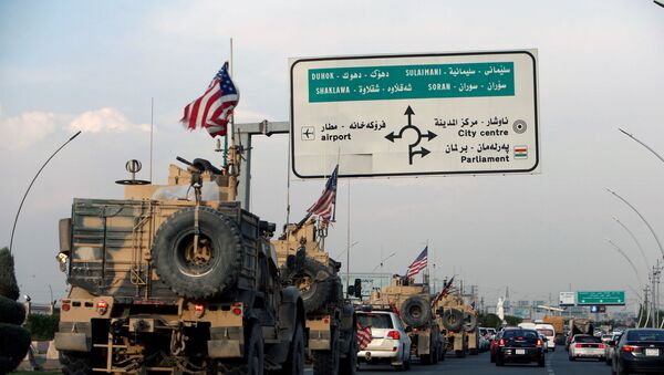 Un convoy de tropas de EEUU en Siria (archivo) - Sputnik Mundo