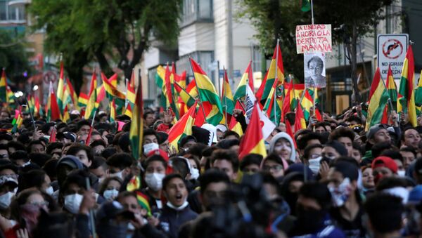 Las protestas contra la reelección de Evo Morales en Bolivia  - Sputnik Mundo