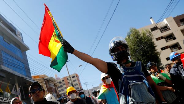 Las protestas en Bolivia - Sputnik Mundo