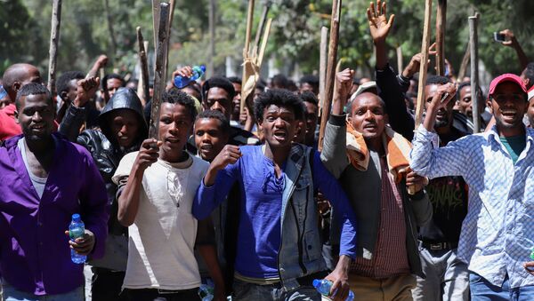 Las protestas en Etiopía - Sputnik Mundo