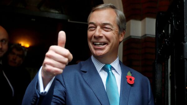 Nigel Farage, exlíder del partido de la Independencia del Reino Unido (archivo) - Sputnik Mundo