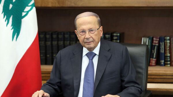 Michel Aoun, presidente del Líbano - Sputnik Mundo