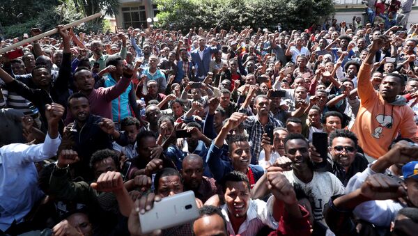 Protestas en Adís Abeba, Etiopía - Sputnik Mundo
