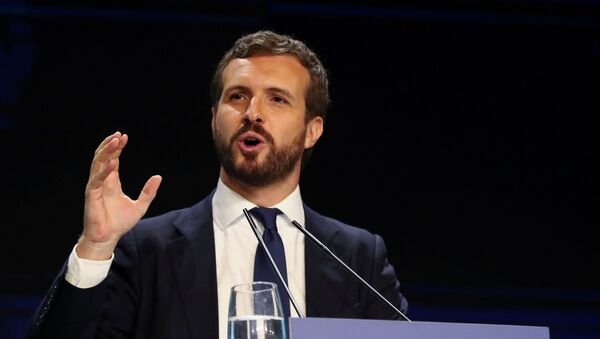 Pablo Casado, presidente del Partido Popular de España - Sputnik Mundo