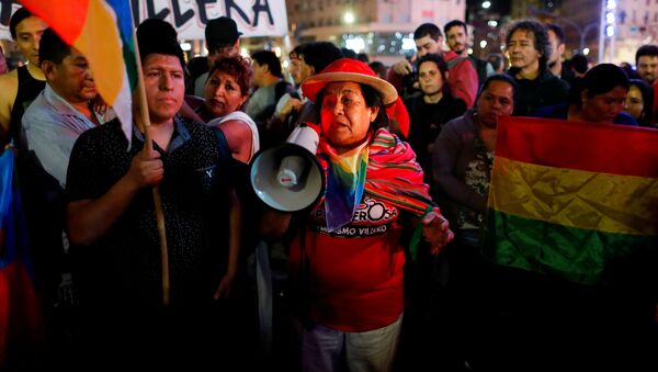Manifestación en Buenos Aires en apoyo a Evo Morales - Sputnik Mundo