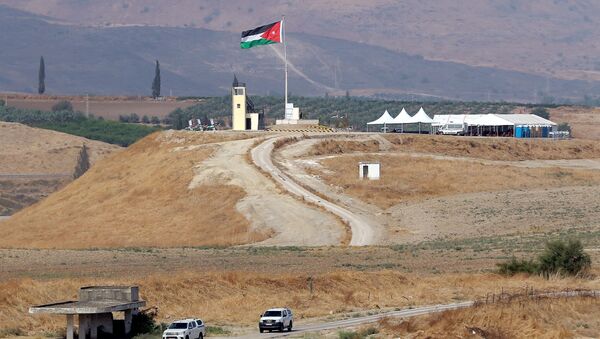 La bandera de Palestina en el Valle del Jordán - Sputnik Mundo