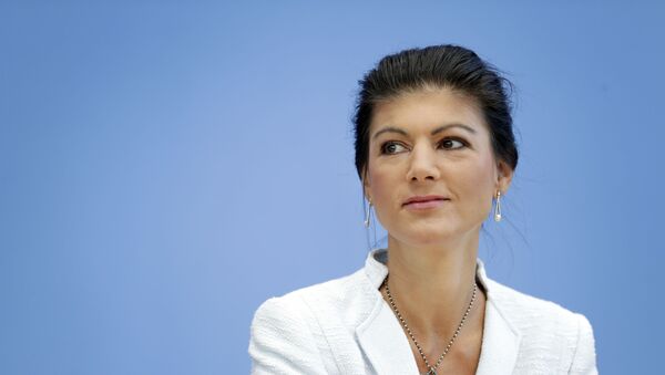 Sahra Wagenknecht, vicepresidenta del partido alemán Die Linke - Sputnik Mundo