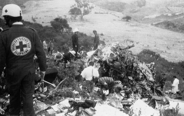 Los escombros del avión de Avianca, a las afueras de Bogotá - Sputnik Mundo