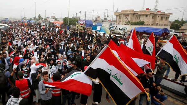 Protestas antigubernamentales en Irak - Sputnik Mundo