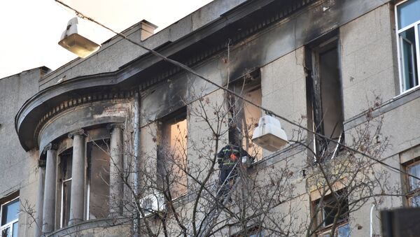 Instituto en Odesa (Ucrania) tras el incendio - Sputnik Mundo