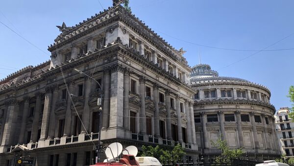 Sede del Congreso de la Nación de Argentina, el día de la asunción de Alberto Fernández - Sputnik Mundo
