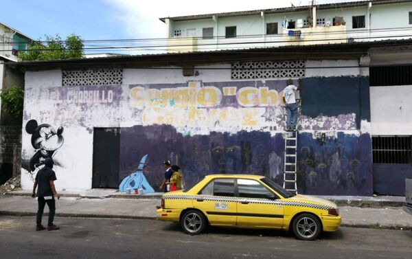 Mickey Mouse maléfico - mural en El Chorrillo, ciudad de Panamá - Sputnik Mundo