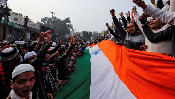 Protestas en la India - Sputnik Mundo